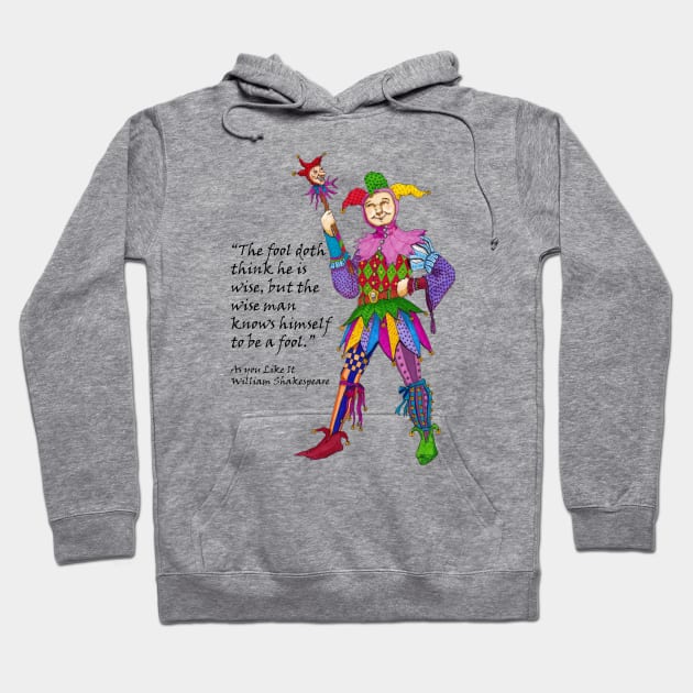 Shakespeare's Fool Hoodie by katydidkay